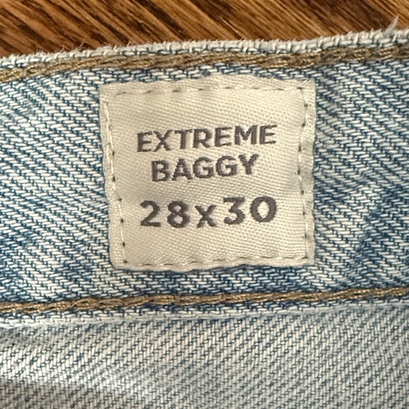 Pacsun Unisex Stylish Light Blue Women's Jeans extra baggy - Picture 5 of 16